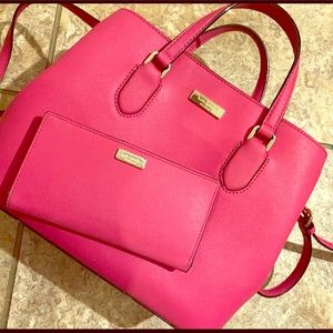 Hot pink Kate spade wallet & purse